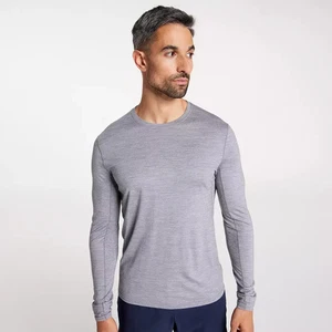 NWT Smartwool x VRST Mens L/S Crew Neck Shirt Slim Fit XL Gray - Picture 1 of 12