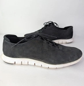 Cole Haan ZeroGrand Casual Shoes Lightweight Sneakers Size 10B Black Suede - Picture 1 of 8