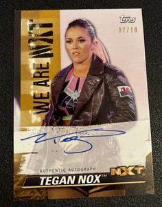2021 Topps NXT WWE Tegan Nox Auto Autograph #7/10 A-TN - Picture 1 of 3