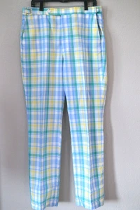 Saturday’s Gentlemen’s Britches Pastell Karierte Golfhose Made in USA 35-42 Taille - Bild 1 von 9