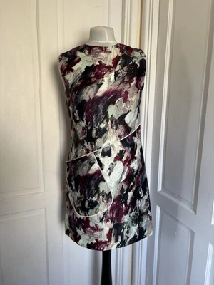 Carven Multicoloured Sleeveless Wedding Guest Occasion Dress Size UK 10 EU 38 - Image 1 of 4