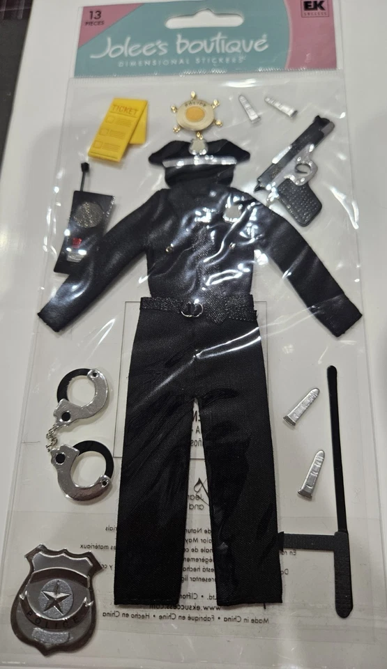 Jolee's Boutique Dimensional Stickers Police Officer 015586597615