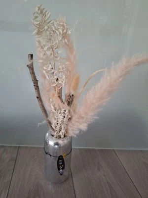 Tiziano Krono Vase Silber Solifleur Lettura 15 cm Vintage Gräser - Bild 1 von 2