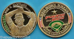 J Pantalones SANTIAGO Coamo PUERTO RICO MLB Baseball INDIANS token ficha PELOTA - Picture 1 of 6