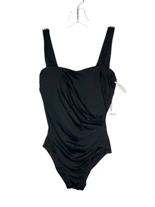 Jantzen Glamour One-Piece Swimsuit Adjustable A599568 Black Size 4 - Picture 1 of 7