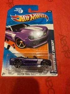 2011 Hot Wheels Faster Than Ever Camaro Convertible Concept #149 Purple - Bild 1 von 1