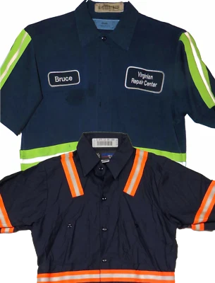 Used Work Shirts High Visibility Hi-Vis Reflective Safety Uniform Towing - Image 1 of 4
