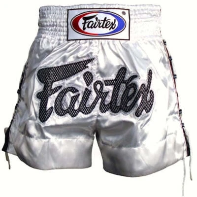 Шорты для кикбоксинга муай тай Fairtex «БЕЛОЕ КРУЖЕВО» - BS0604 - Изображение 1 из 4