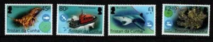 TRISTAN DA CUNHA 2021 SG1330-1333 BLUE BELT PROGRAMME MNH - Picture 1 of 1