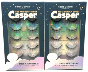 (2) Profusion Casper The Friendly Ghost Dreamworld Sealed Faux Mink Lash Set - Picture 1 of 3
