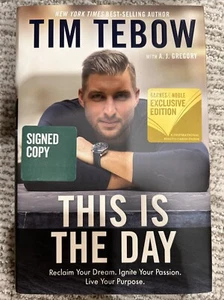 This Is The Day by Tim Tebow Hardcover Signed Autograph - Picture 1 of 4