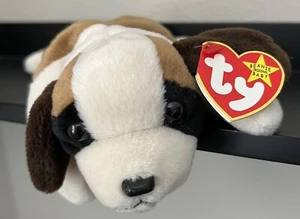 Orig Ty Beanie Baby 30 Jahre🐾BERNIE Bernhardiner🐾rot C in TT-1995-5/6 Gen-PE-neu mit Etikett - Bild 1 von 17