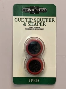Queue Stick Tip Scuffer and Shaper Tool Eastpoint 2 Kt. 1 schmal 1 breit POOLTISCH - Bild 1 von 3