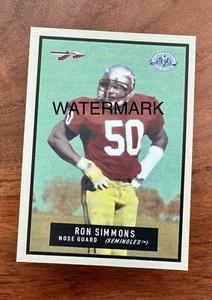 Ron Simmons Custom Art Football Card 1951 Topps Magic Design WWE - Picture 1 of 1