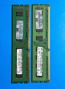 2X 2GB (4GB) Samsung PC3-10600 DDR3-1333 desktop RAM -TESTED - Picture 1 of 2