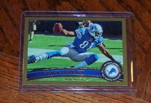 2011 Topps Gold 1421/2011 Calvin Johnson #80 Salón de la fama - Imagen 1 de 3