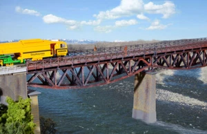 Kibri 39703 H0 puente portador de vientre de peces, de una sola sola sola pieza, kit - Imagen 1 de 2