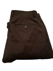 Jack Victor Herren schwarz anthrazit 100 % Wolle Plissee Hose 32 x 36 ungesäumt neu ohne Etikett - Bild 1 von 3