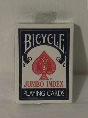 Pacote lacrado de pôquer vintage bicicleta índice jumbo 88 cartas M.I.USA - Imagem 1 de 4