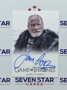 Game Of Thrones Iron Anniversary Full Bleed Auto James Cosmo als Lord Mormont VL - Bild 1 von 1