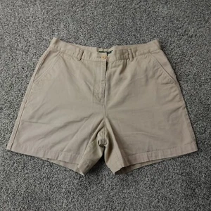 Ralph Lauren Shorts Womens 12P Brown Tan Beige Chino High Rise Casual Preppy - Picture 1 of 8