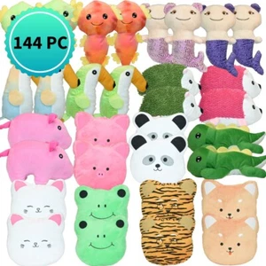 144 Pc Bulk Stuffed Animals 7-9 inch, 16 Assort. Styles - Kids Prizes, GiveAways - Picture 1 of 10