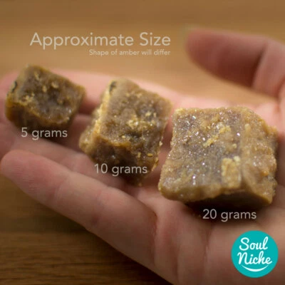 Incienso Premium de resina ámbar celeste - Perfume sólido natural para incienso corporal Foto 1 de 4