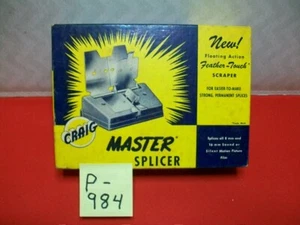 EMBELLECEDORA VINTAGE COLECCIONABLE CRAIG MASTER SPLICER 8mm O 16mm SOUND O SILENT FILM EX CON - Imagen 1 de 6