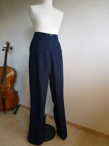 BRAX leinen Damenhose gr. 38 Nachtblau Farina LANG! NEU! - Bild 1 von 8