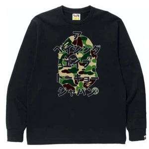 CAMISETA BAPE ABC CAMO KATAKANA LS VERDE - Imagen 1 de 2