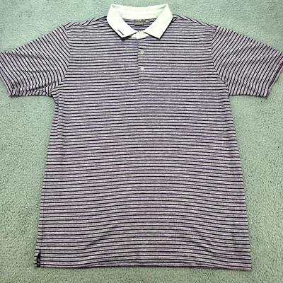 Camisa polo de golf Ping para hombre mediana rosa a rayas SensorCool ligera atlética Foto 1 de 4