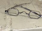 Antique Pre-Civil War Octagonal Sliding Sides Spectacles Eyeglasses Sterling??