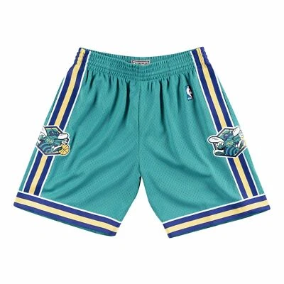 Mens Mitchell & Ness NBA Swingman Road Shorts Charlotte Hornets 05-06 - Image 1 of 4
