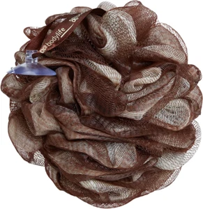 Large Exfoliating Bath & Shower Body Puff/Scrunchie/Buffer Chocolate 95G - Picture 1 of 12