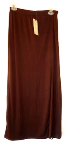 HH.   Derek Heart BRAUN LANGER Rock mit T Seitenschlitz Gr. S Neu mit Etikett - Bild 1 von 1