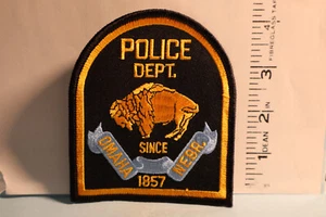 police patch OMAHA POLICE DEPT NEBRASKA LEFT FACING BUFFALO 1857 - Picture 1 of 1