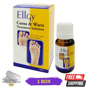 1 X Ellgy Corns & Warts Treatment Solution Calluses 10ml - Picture 1 of 6