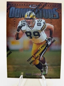 1997 Topps Finest Mark Chmura Dominators football card w/coating #201 D43 - Picture 1 of 2