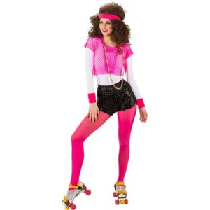 80er Jahre Damen Hot Pants Mode Schwarz Lack Panties Shorts Aerobic Hose S M - Bild 1 von 3