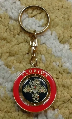 Florida Panthers NHL hockey spinner Keychain Keyring New original 1993-2016 logo Cover
