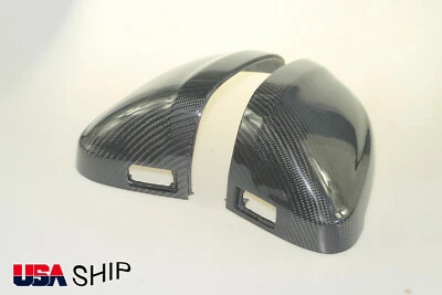 Real Carbon Fiber Side Mirror Cap Cover For Audi B9 S4 RS4 S5 RS5 W/Assist 17-23 - Image 1 of 4