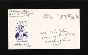 WWII Patriotic Anti Japan Ask Davey Jones 1945 Lawrence Sender Artist Cover 9w - Picture 1 of 2