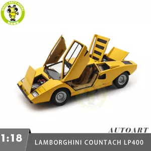 1/18 Lamborghini Countach LP400 AUTOart 74646 Modellino Auto Giallo Diefuso - Foto 1 di 18
