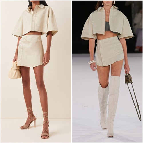 Mini Abito Jacquemus La Robe Arles Lino Beige Taglia 4 Nuovo con etichette