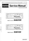 CLARION RAB210D, RAB110D AM/FM STEREO CASSETTE TUNER ORIGINAL SERVICE MANUAL