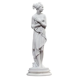 Venus Italica di Canova Tischskulptur aus weißem Marmor H 18 cm - Bild 1 von 7