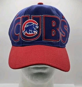 Vintage Starter Chicago Cubs Fitted Hat Cap RARE 90’s Blue Dome sz 7 -7 3/4 sz 2 - Picture 1 of 11