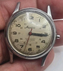 Vintage WW2 Minerva USN Signed Watch For Repairs 825 - Bild 1 von 11