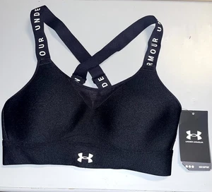 Under Armour Infinity High Sports Bra Women's XS Black Stretch Crisscross Straps - Picture 1 of 5