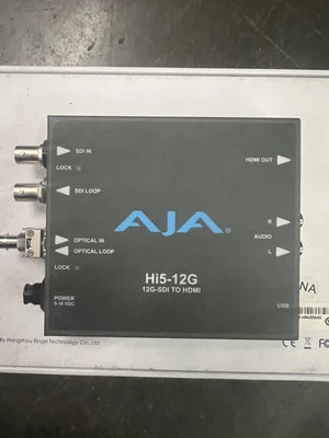 AJA Hi5-12G 12G-SDI to HDMI Converter - (With Power Supply) - Image 1 of 2